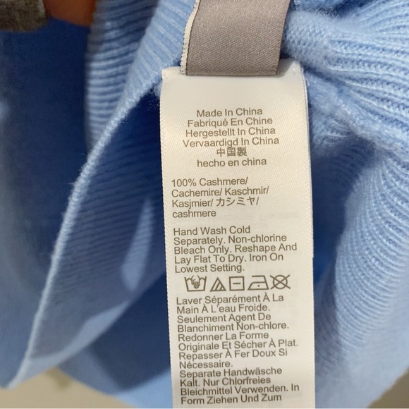 J. Crew Cashmere Classic Fit Sweater in Soft Blue - Picture 9 of 11